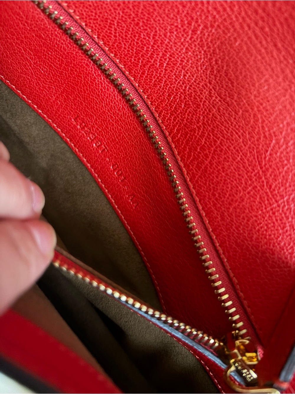 Tom Ford Burnt Orange Ostrich Embossed Gold Statement Zipper Jennifer Clutch Bag - Picture 13 of 15